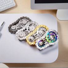 Finger Chain Gear , Mechanical Metal Decompression Toy, Interesting & Intellectual - Multicolor - View 2
