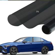 Car Window Film, Sunscreen Insulation Tint For Sedan, RV, Truck, Black Privacy Self-Adhesive Front Windshield Heat Insulation Film - A - View 5