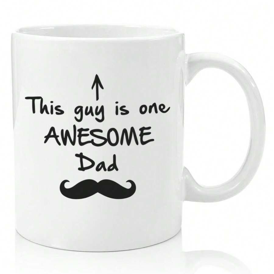 Awesome Dad Appreciation Gift - "This Guy Is One Awesome Dad" Novelty Coffee Mug - Multicolor - View 1
