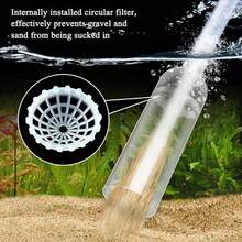 3-In-1 Manual Aquarium Water Changer And Gravel Cleaner - Fish Tank Sand/Gravel Vacuum Cleaning Tool With 3 Nozzles And Hose Kit For Efficient Aquarium Maintenance, Aquarium Maintenance Tool | High-Efficiency Cleaning Tool | Aquarium Cleaning Tool - Straight Head - View 4