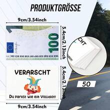 50pcs Funny German Parking Violation Tickets, Paper Material, Car, Truck, Motorcycle Prank Parking Reminder Index Cards - Writable Mischief Parking Tickets With Checkboxes - Multicolor - View 7