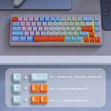 M68 无线蓝牙三模式机械键盘，配备游戏/办公静音 PBT 键帽，赠送 Wolf - 查看 9