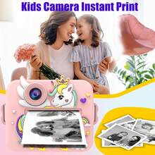 Kids Instant Print Camera, Digital Camera With Instant Photo Printing Function, 8x Optical Zoom, 1080P HD Video, Available In 3 Colors (Pink, Green, Purple), Equipped With Rechargeable 1200mAh Large Capacity Battery, Built-In Flash, Portable And Easy To Use, Compact And Lightweight, Suitable For Travel, Family Photography And Outdoor Activities, Perfect Gift For Holidays And Special Occasions (Christmas, Birthday, New Year) - Multicolor - View 13