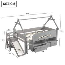 Kids Bed Frames, Headboards & Footboards - Grey + Solid Wood - View 4