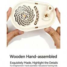 3D视觉错觉与错位原理齿轮转盘科学实验套件，DIY科技制作材料套装 - 彩色 - 查看 3