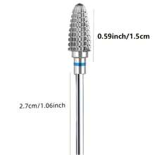 1pc/2pcs Nail Polishing Heads, Suitable For Acrylic & Gel Nails, Low Vibration, Can Polish And Remove Cuticles, Manicure Tool - Multicolor - View 4