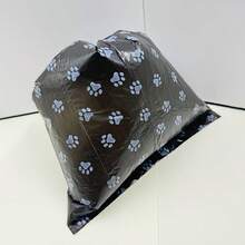5 Rolls/75pcs, 10 Rolls/150pcs, 20 Rolls/300pcs Litter Cleaning Bags With Printed Black Paw Prints For Feces Disposal, Cleaning Bags - Multicolor - View 6