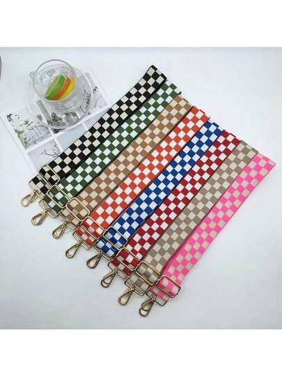 Curea de umăr în carouri de 3,8 cm lățime, curea de schimb pentru geantă de umăr, reduce povara, drăguț, lucruri feminine, accesorii esențiale pentru vacanță