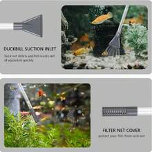 3-In-1 Manual Aquarium Water Changer And Gravel Cleaner - Fish Tank Sand/Gravel Vacuum Cleaning Tool With 3 Nozzles And Hose Kit For Efficient Aquarium Maintenance, Aquarium Maintenance Tool | High-Efficiency Cleaning Tool | Aquarium Cleaning Tool - Straight Head - View 7