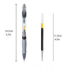 10支装简易凝胶笔/直涂液体圆珠笔/红黑蓝笔/碳刷笔/标题笔/签字笔/标牌笔/速干办公用品 - 彩色 - 查看 9