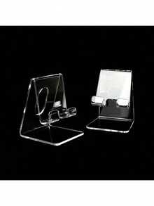 1 cái giá đỡ điện thoại và máy tính bảng bằng acrylic, giá đỡ để bàn tiện dụng để sạc và trưng bày, giá đỡ điện thoại để bàn bằng acrylic trong suốt. - Nhiều màu - Xem 3