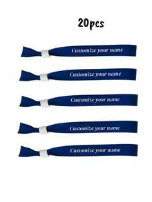 [Personalizado] Pulseras para fiestas personalizadas, pulseras de cinta desechables, pulseras de registro de eventos de conferencia, personalizadas para actividades, cumpleaños, bodas, reuniones grupales, festivales de música y conciertos, que agregan un ambiente festivo a los conciertos de música y celebraciones festivas - Multicolor - Ver 51