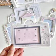 Cubierta de tarjeta de PVC para teléfonoóvil, ventilador de cámara, estrella, frijoles de amor, tarjeta pequeña, colección de tarjetas universitarias, bolsa de tarjeta, colgante de exhibición FNTE - casa - Ver 5