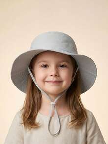 1-3Y3-6Y6-10Y Kids' Bucket Hat Summer Outdoor Sun Protection UV-Blocking Mesh Breathable Quick-Dry Sun Hat Beach Hat - 1PC - View 13