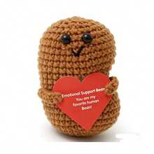 1pc Deep Yellow Bean, An Excellent Gift For Friends, Family, Mom, Dad And Spouse - Multicolor - View 1