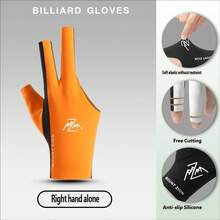 1pc High-Quality Snooker Left/Right Hand 3-Finger Open-Style Billiard Glove, Suitable For Women And Men, Highly Elastic Breathable Non-Slip - Multicolor - View 31