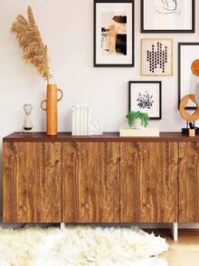 1 cuộn giấy dán tường vân gỗ trang trí nhà cửa, chống thấm nước, bằng vinyl, tự dính, kiểu cổ điển, chất liệu PVC, dùng cho cửa tủ bếp. - Gỗ đơn giản mới - Xem 2