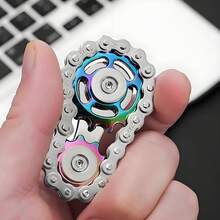 Finger Chain Gear , Mechanical Metal Decompression Toy, Interesting & Intellectual - Multicolor - View 1