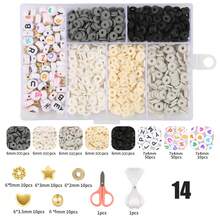 1620 Pcs Clay Beads, String Beads For Jewelry Making, Heishi String Friendship Bracelet Making Set With Pendant Letter Gold Beads, Lady Party Birthday Gift (6mm) - Multicolor - View 15