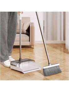 Broom And Dustpan Set, Thick Transparent High-End Household Broom Wholesale, Sweeping Brush And Dustpan Combination - Transparent Broom - View 6