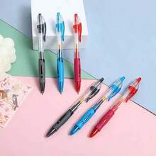 10支装简易凝胶笔/直涂液体圆珠笔/红黑蓝笔/碳刷笔/标题笔/签字笔/标牌笔/速干办公用品 - 彩色 - 查看 2