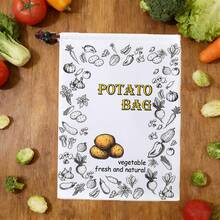 Potato Storage Bag - Sweet Potato Storage Bag - Onion Fresh Keeping Bag - Asparagus Storage Bag Set - Potato/Onion/Garlic Storage Bag - Say Goodbye To Messy Kitchen - Organized Storage - Prevent Sprouting - Portable Vegetable Storage Bag - Perfect For Picnics - White - View 8
