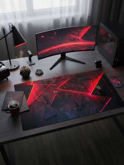 大型游戏鼠标垫，也可作键盘垫、桌面垫或书架使用，是游戏玩家、办公室和宿舍的理想之选，兼容鼠标和轨迹球，适用于电脑、办公和游戏环境，是送给游戏玩家的绝佳礼物。