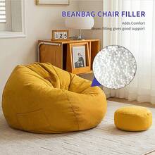 Beanbag Filling, Lazy Sofa Refill, White Polystyrene Foam Balls, DlY CraftBeads, DIY Crafts Stuffing, Beanbag Filler,Toy Pet Nest Pillow Filling - View 7