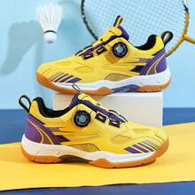 Professional Men's Badminton Shoes, Breathable Mesh Lightweight Sports Training Sneakers - Yellow - View 3