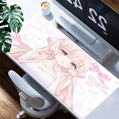 1 قطعة وسادة فأرة كبيرة مطولة لشخصية تشي من أنمي تشوبيتس، لوحة مكتب فنية أنمي عتيقة للألعاب، وسادة فأرة مريحة ومقاومة للماء، مثالية لديكور المنزل والمكتب والدراسة والغرفة المعيشة وطاولة ألعاب الكمبيوتر المحمول