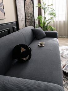 1件经典纯色沙发套，高弹力，防尘防污，可机洗/手洗，四季皆宜，适用于3/4座沙发（多种尺寸可选） - 灰色 - 查看 7