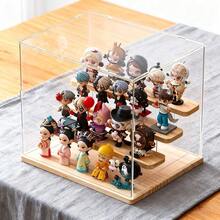 1 Acrylic Display Cabinet - Transparent Display Rack, Display Case, Display Box, Mini Handicraft Toy And Doll Decorative Storage Box, Suitable For Home, Dormitory, School, And Office - 無色 - 查看 11