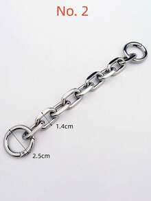 1pc Extra Long & Thick Chain Strap With Clasp, 21cm Length, Suitable For Handbag Accessories Decoration, Pendant For Bags And Wallets - Gold - View 15