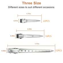 50pcs 4.5CM Blank Hair Clips, Suitable For DIY Hair Accessories And Styling Tools - Three Mixed Packs - View 3