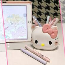 2pcs, KT Desktop Storage Tube, KT Cartoon Shaped Pen Holder, Office Desk Organizer, Beautiful Home Decor, Makeup Brush Storage Tool, Suitable For Daily Use, Perfect Holiday Gift - Multicolor - View 8