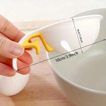 1pc White Plastic Egg Yolk Separator, Egg White Filter, Household Cooking Baking Kitchen Tool - Multicolor - View 4