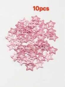 10/20/40个装 女士粉色星星时尚基础款发夹 - 粉色 - 查看 5