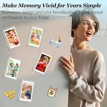Pcs Acrylic Fridge Magnetic Frames For Photos Compatible With   Mini Pictures Double Sided Clear Fridge Magnetic Frame For Family Friend Class Of 2026, 2.36 X 3.54 Inch - 2,36 x 3,54 inch - Xem 7