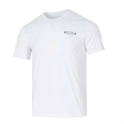 Skechers Men's T-Shirt, 2026 Summer Knit Short Sleeve T-Shirt, Comfortable Minimalist Casual Outdoor Sports Short Sleeve T-Shirt P226M155-0019