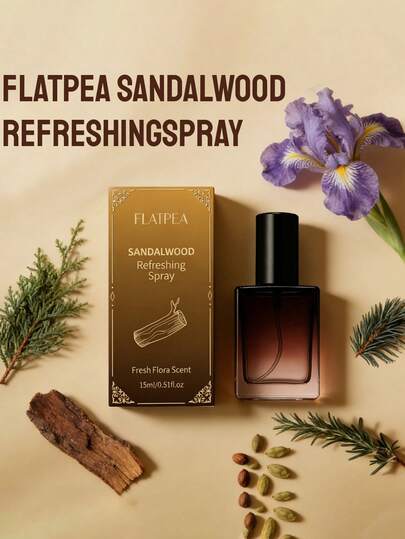 1pc 15ml Best-Selling Fresh Fragrance Spray, Emitting Alluring Sandalwood Scent. Similar Style To High-End Brands, Long-Lasting Freshness. Portable And Convenient, Ideal Gift For Outings. Can Cover Underarm Odor. Alcohol-Free, A Premium Gift Choice.