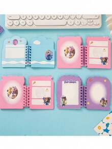 asmodee 4本A5线圈笔记本 可爱卡通学生笔记本 素描本 韩流笔记本 Mira日记本 动漫人物图片 Zoey 韩流文具办公用品 - 彩色 - 查看 6