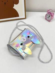 1pc Young Girl PU Leather Flap Closure Cute Rabbit Mini Crossbody Bag, Suitable For All Seasons Daily Use - Gai Tu - View 6