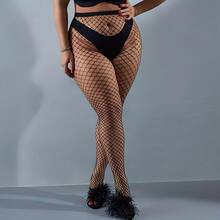 Fishnet Stockings 3-Pair Set 0-3XL, Plus Size Sexy Large Medium Small Mesh Tights For Fashion Party Date Holiday Outfits GQHZ - Màu đen - Bộ 3 đôi - Xem 5