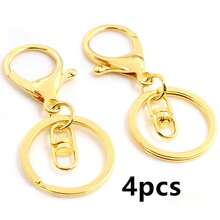 4pcs Keychain Ring With Lobster Clasp Hooks Key Rngs DIY Keychains Jewelry Making Accessories Findings - Keychain Clasp Hooks Rings - View 13
