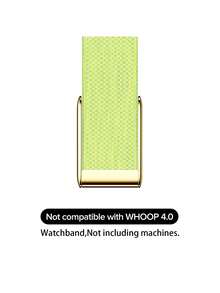 Correa de reloj trenzada de lujo súper 5.0 - Apta para 5.0/MG - Compatible con ECG, accesorio de alta calidad para dispositivos portátiles de salud y acondicionamiento físico - Metal premium - Verde Lima - Ver 2