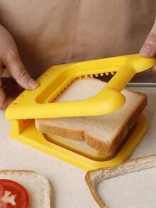 1pc Stainless Steel Square Sandwich Maker, Sandwich Bread Mold With Edges, Square Sandwich Cutter - Multicolor - View 9