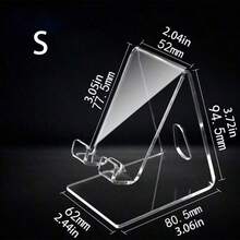 1 cái giá đỡ điện thoại và máy tính bảng bằng acrylic, giá đỡ để bàn tiện dụng để sạc và trưng bày, giá đỡ điện thoại để bàn bằng acrylic trong suốt. - Nhiều màu - Xem 9