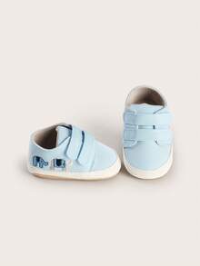 Spring And Autumn 3-6-9 Months Unisex Infant Shoes Casual Shoes 1 Year Old Cartoon Breathable Fabric Shoes Infant Walking Shoes - Baby Blue - View 5