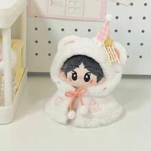 10厘米毛绒娃娃服装套装，许愿蛋糕系列披风套装，休闲熊自嘲熊，棉质填充娃娃，适合10厘米毛绒玩具 - 彩色 - 查看 6