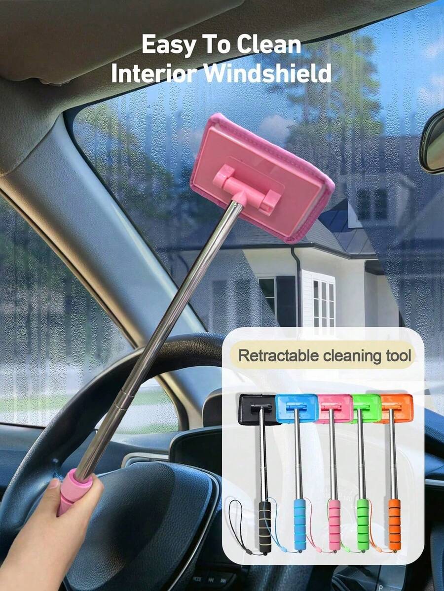 Multifunctional Car Rearview Mirror Rain Wiper And Cleaner - Rearview Mirror Rain Remover And Wiper Suitable For All Vehicles, Car Cleaning Kit, Windshield Cleaner